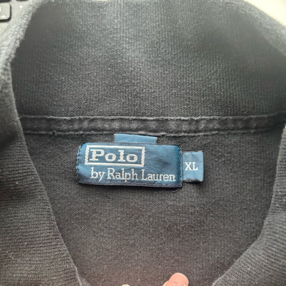 Mens Polo Ralph Lauren Black Full Zip Jacket Size XL | Classic Red Pony Logo - Picture 4 of 6